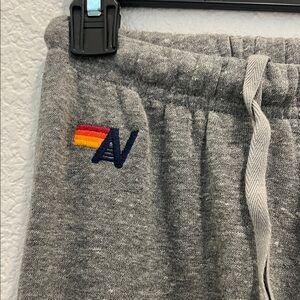 5 Stripe Sweatpants in Heather Grey